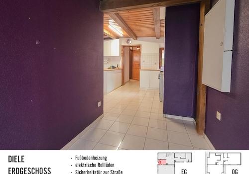 Blick vom Flur Richtung Küche