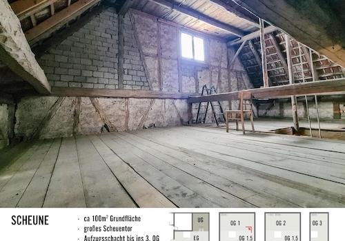 Zwischengeschoß in der Scheune
