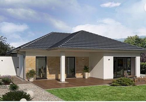 Bungalow mit Walmdach