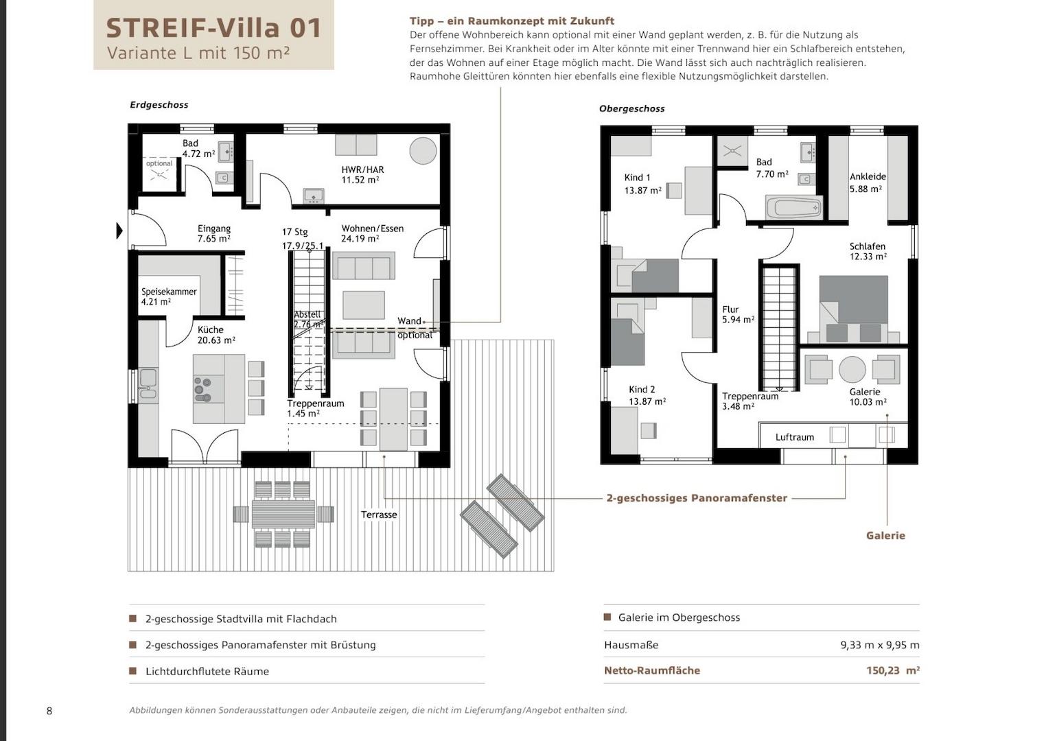 Grundrissvorschlag 150 m²