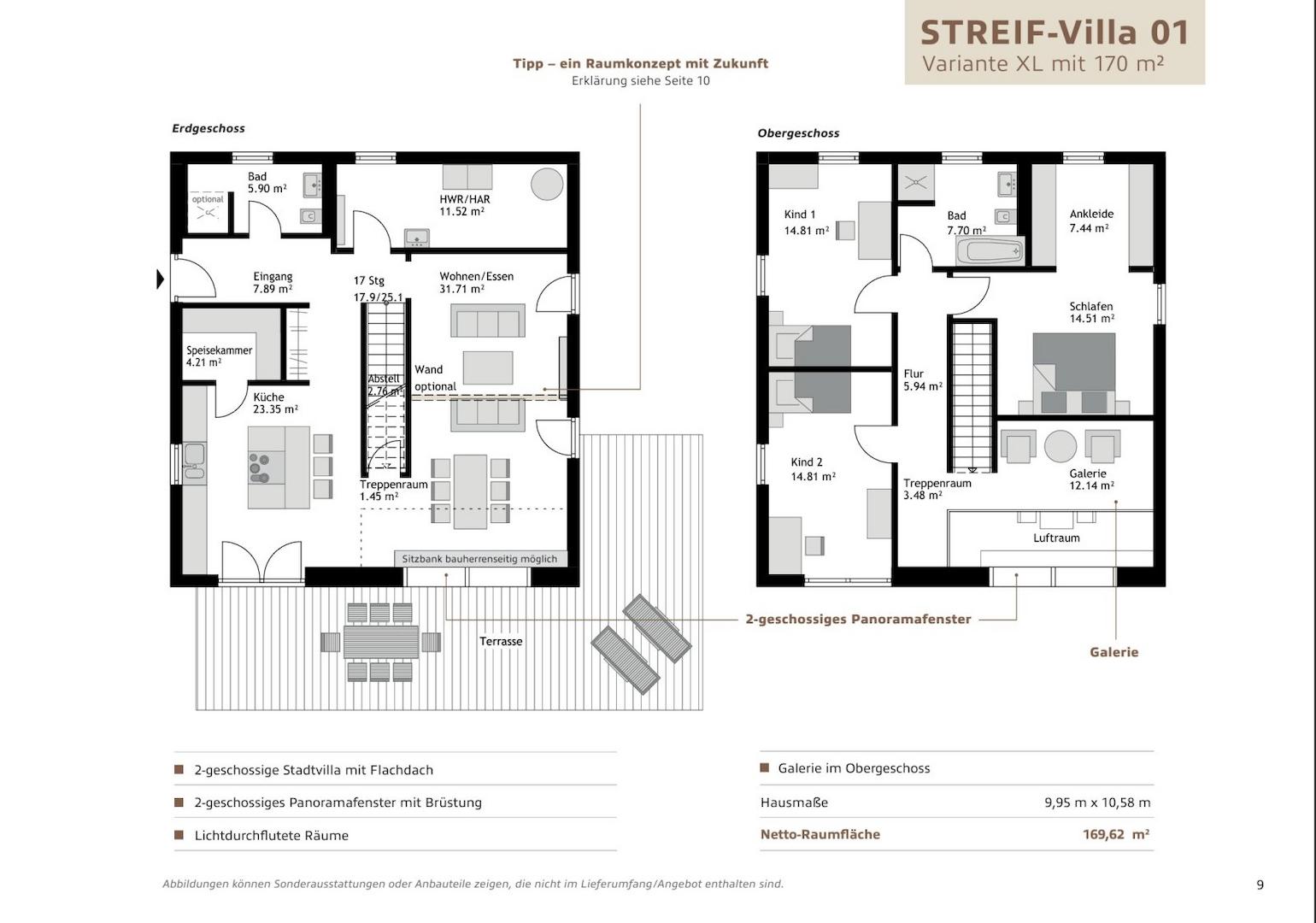 Grundrissvorschlag 170 m²