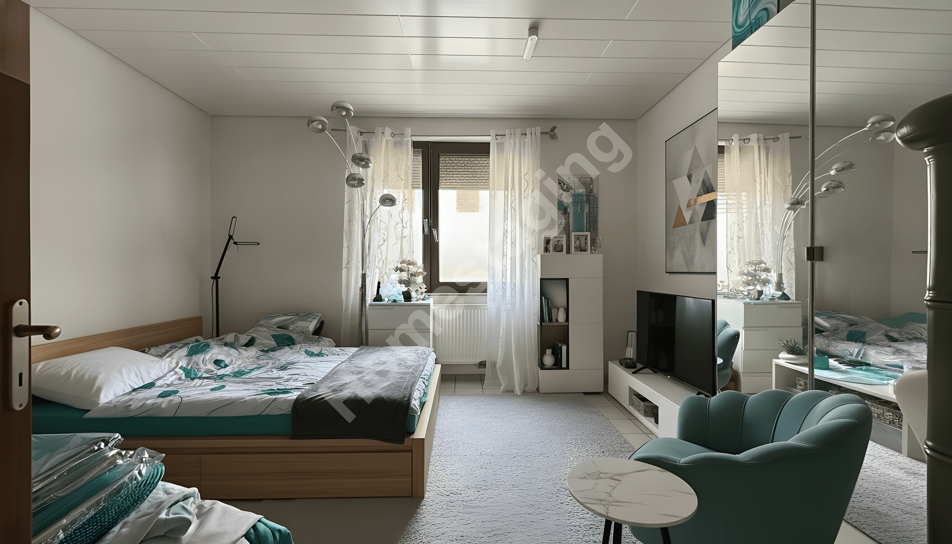 EG Wohn-/Schlafzimmer (2)_ Home Staging