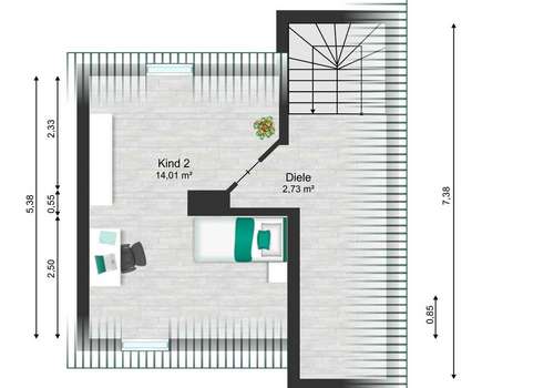 Grundriss Dachgeschoss