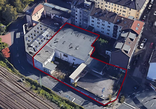 Luftansicht des Grundstücks