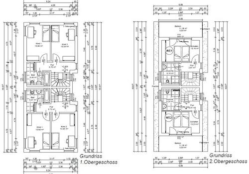 Grundrisse 1.&2. OG