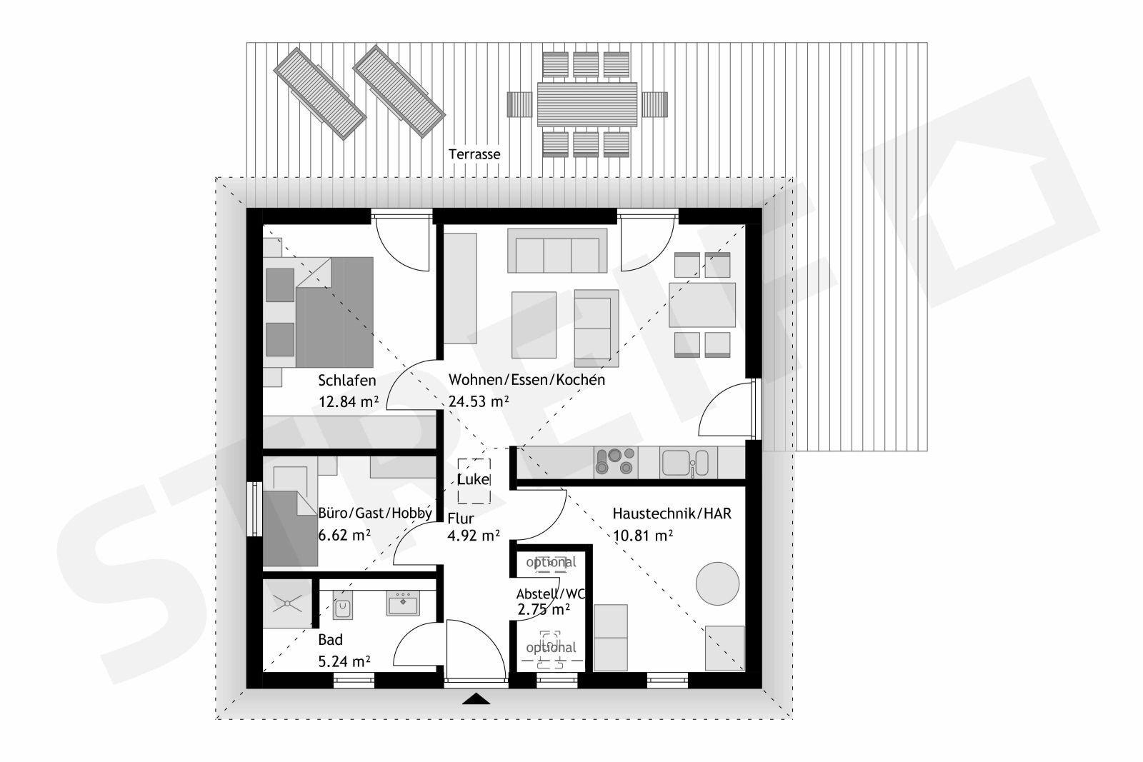 Variabler Grundriss