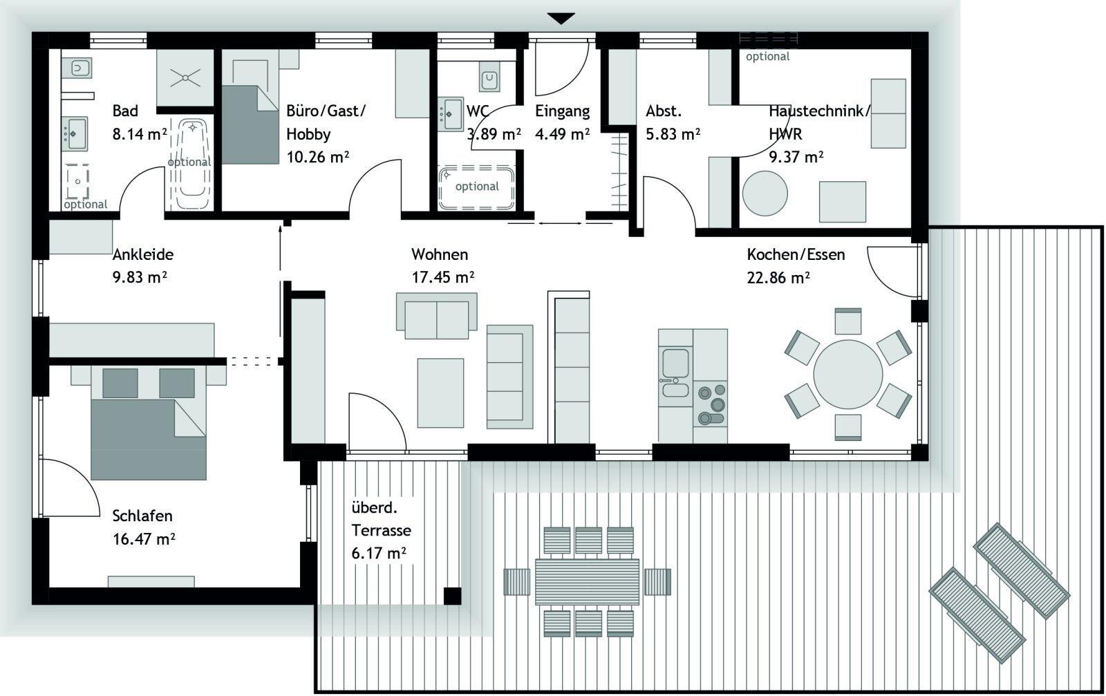 Variabler Grundriss