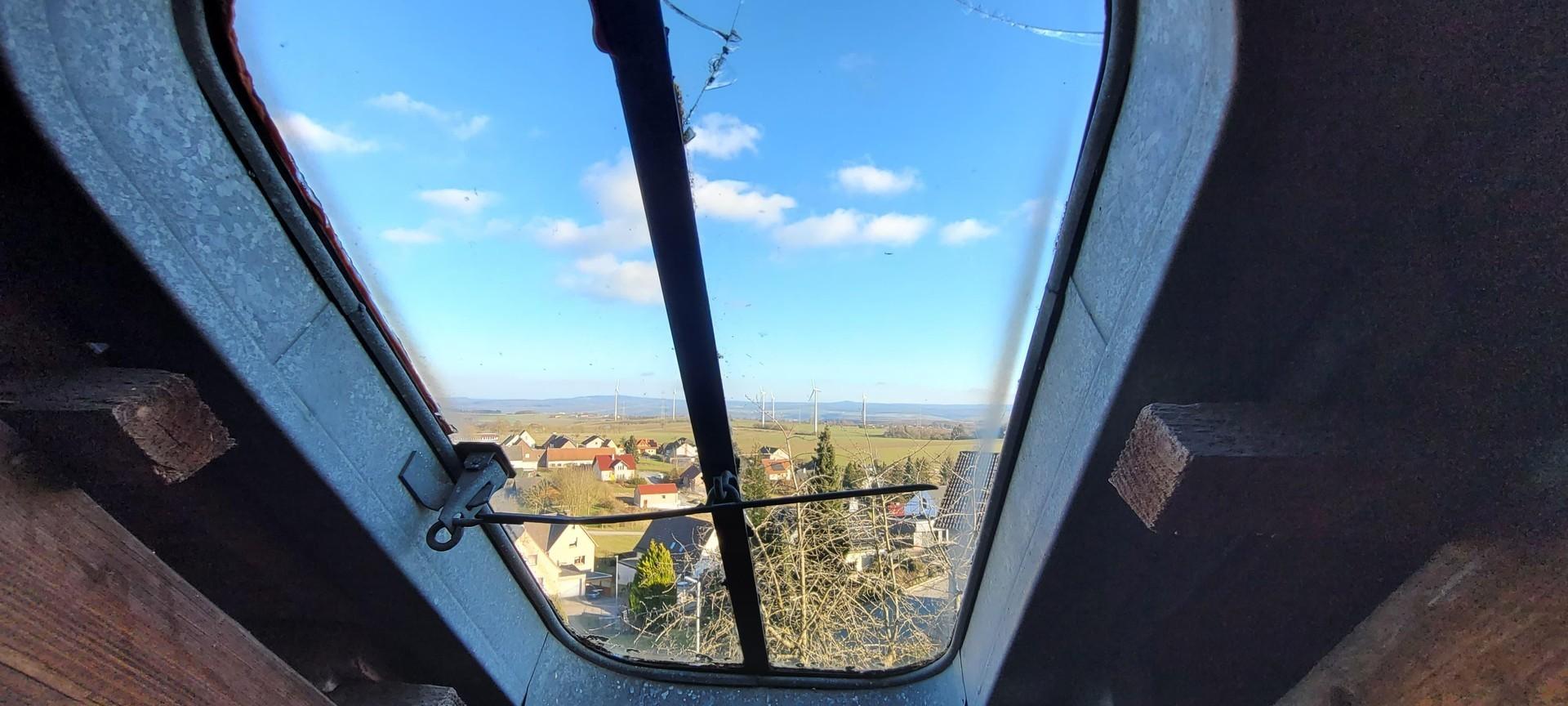 Blick aus Dachboden