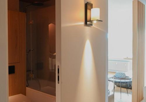 Blick ins Badezimmer