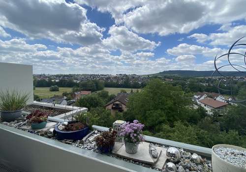 Aussicht vom Balkon