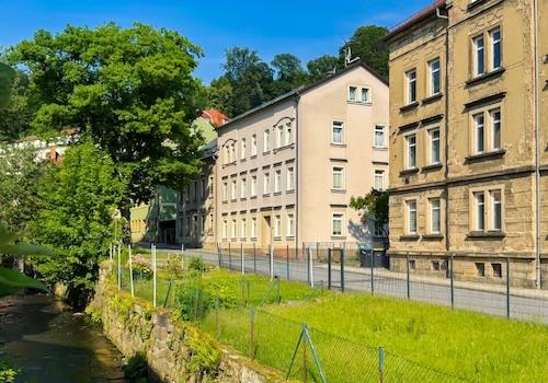 Zugang am Südwestgiebel