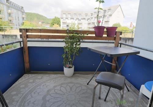 Blick auf den Balkon