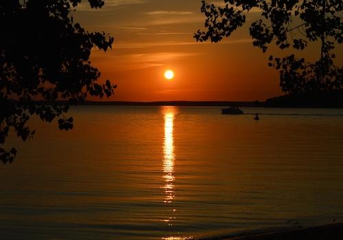 Sonnenuntergang Plauer See