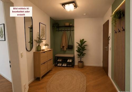 Virtuelles Home Staging. Möblierung und Dekoration sind nicht Bestandteil des Angebots