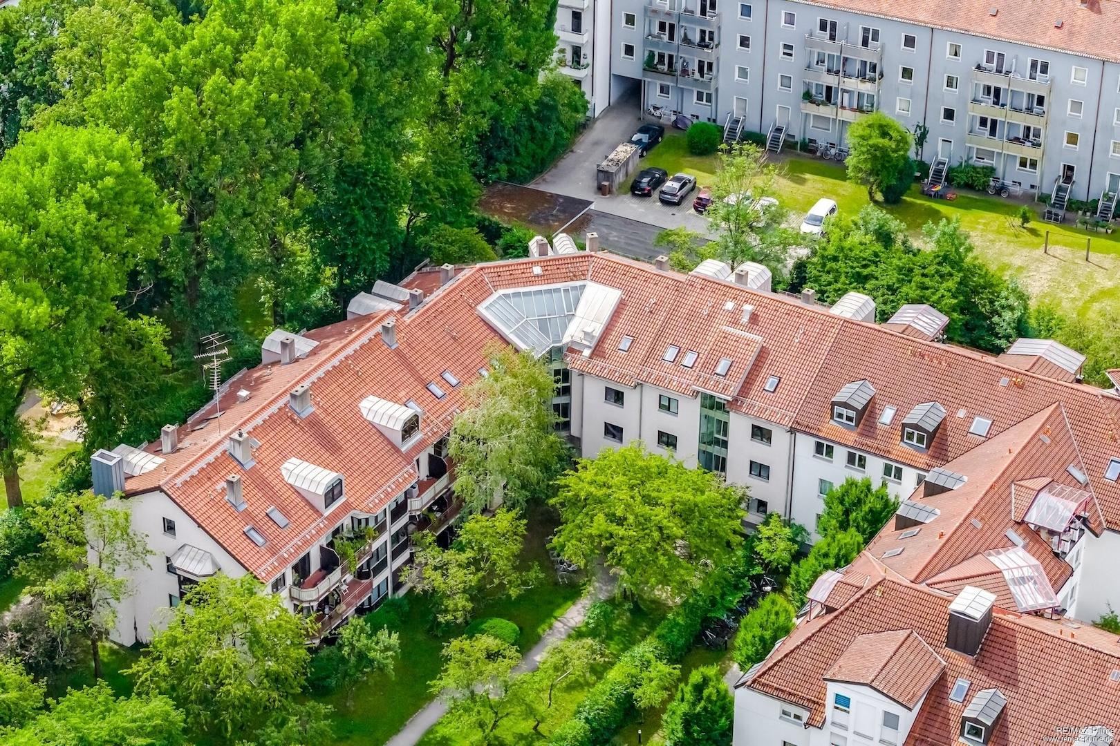 Drohnenaufnahme Hausansicht
