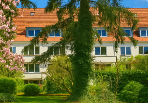 Hausansicht vom Garten aus
