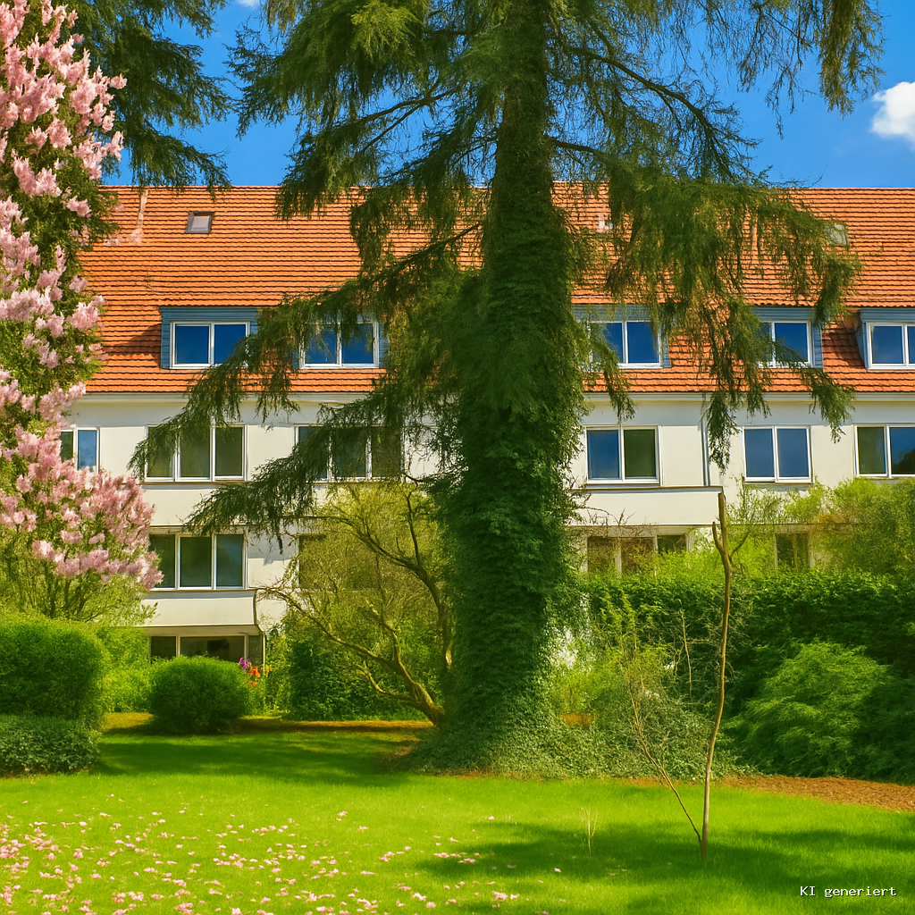 Hausansicht vom Garten aus