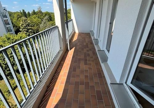 Ausblick Balkon Loggia Westen