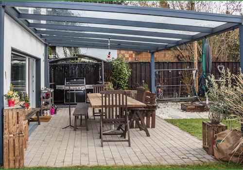 Überdachte Terrasse