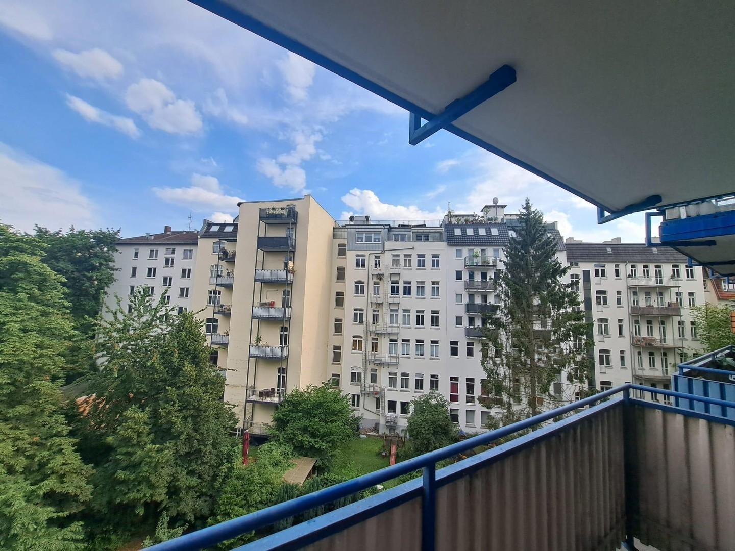 Blick vom Balkon