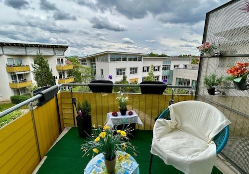 Ausblick vom Balkon