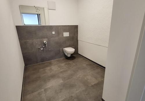 vorgesehene Toilette vom Vormi