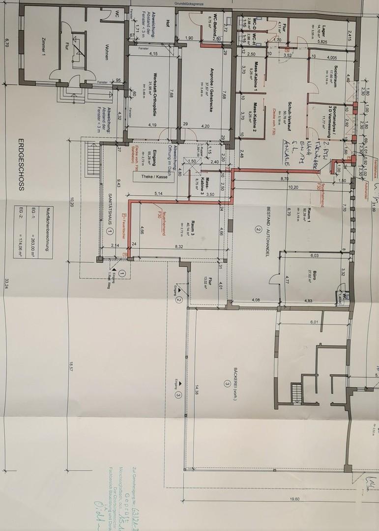 Plan kleine Fläche