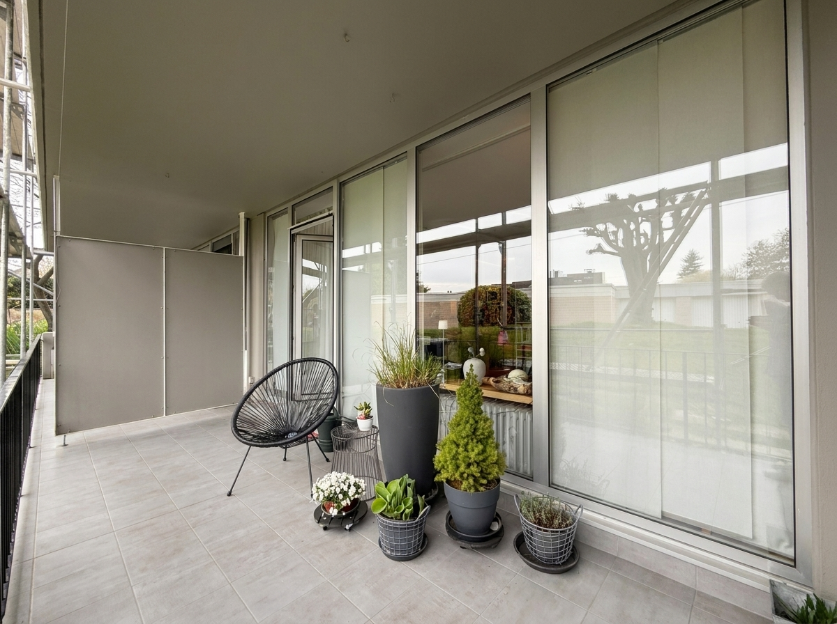 Souterrain li. Balkon