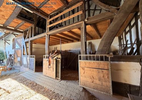 Stallungen in der Scheune
