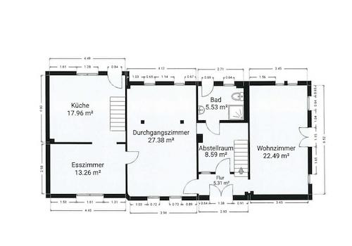 Erdgeschoss Wohnhaus