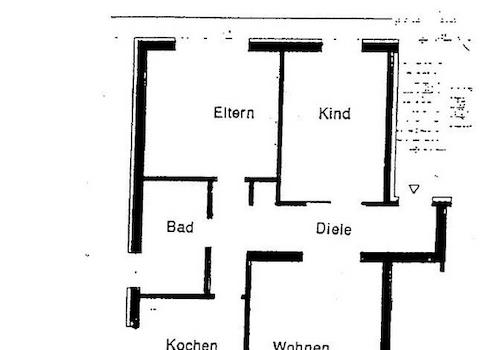 Grundriss der Wohnung
