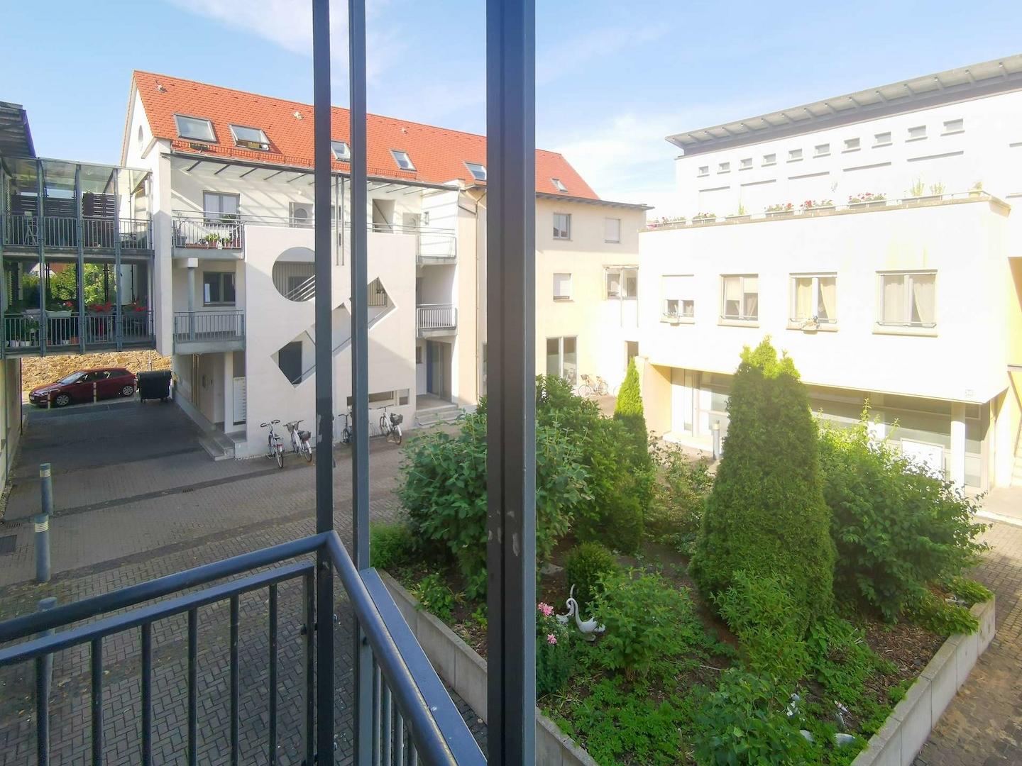 Blick vom Balkon