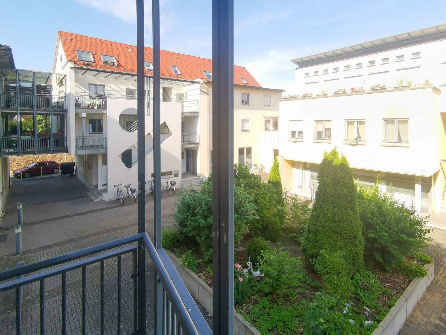 Blick vom Balkon
