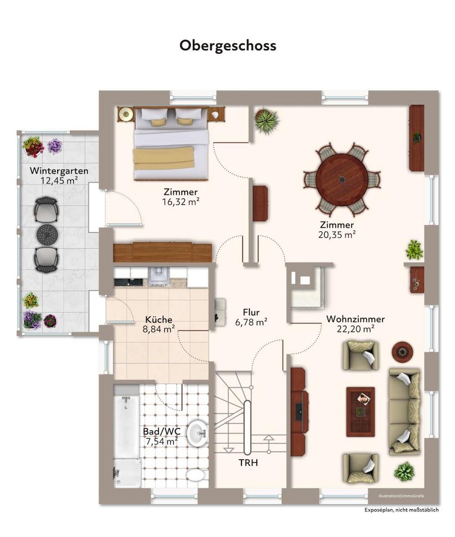 Grundriss Obergeschoss