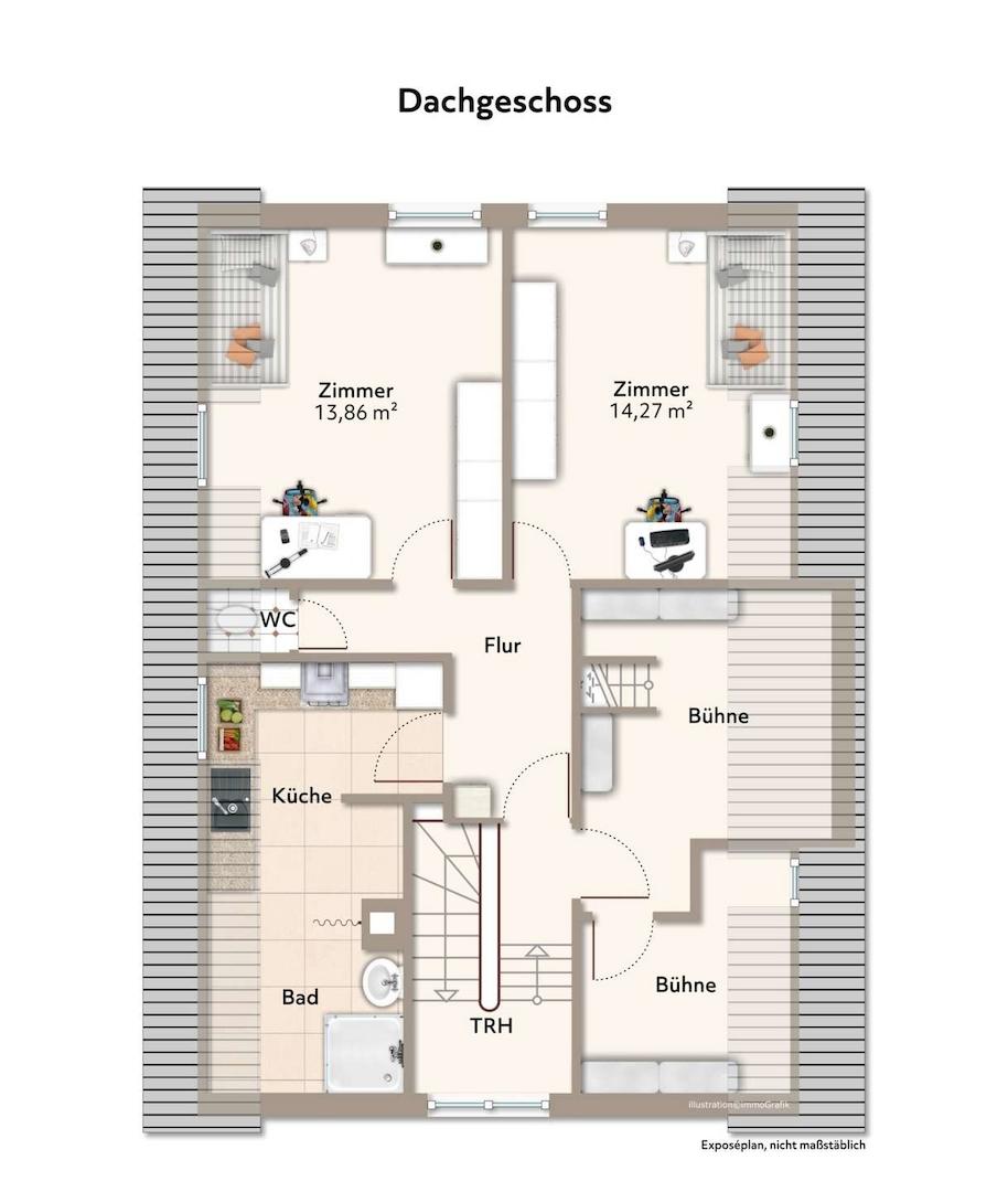Grundriss Dachgeschoss