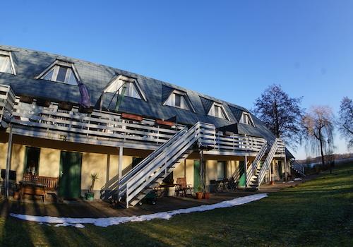 Ansicht Bootsreihenhaus
