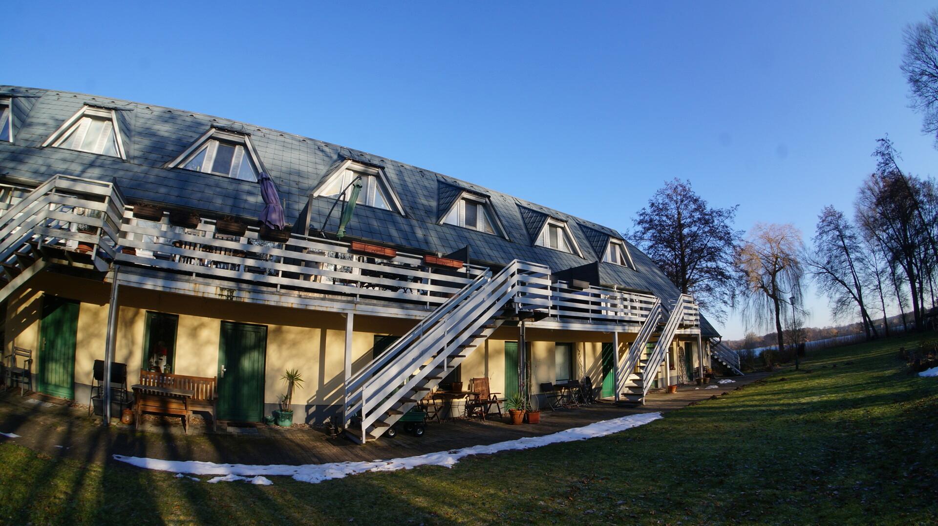 Ansicht Bootsreihenhaus