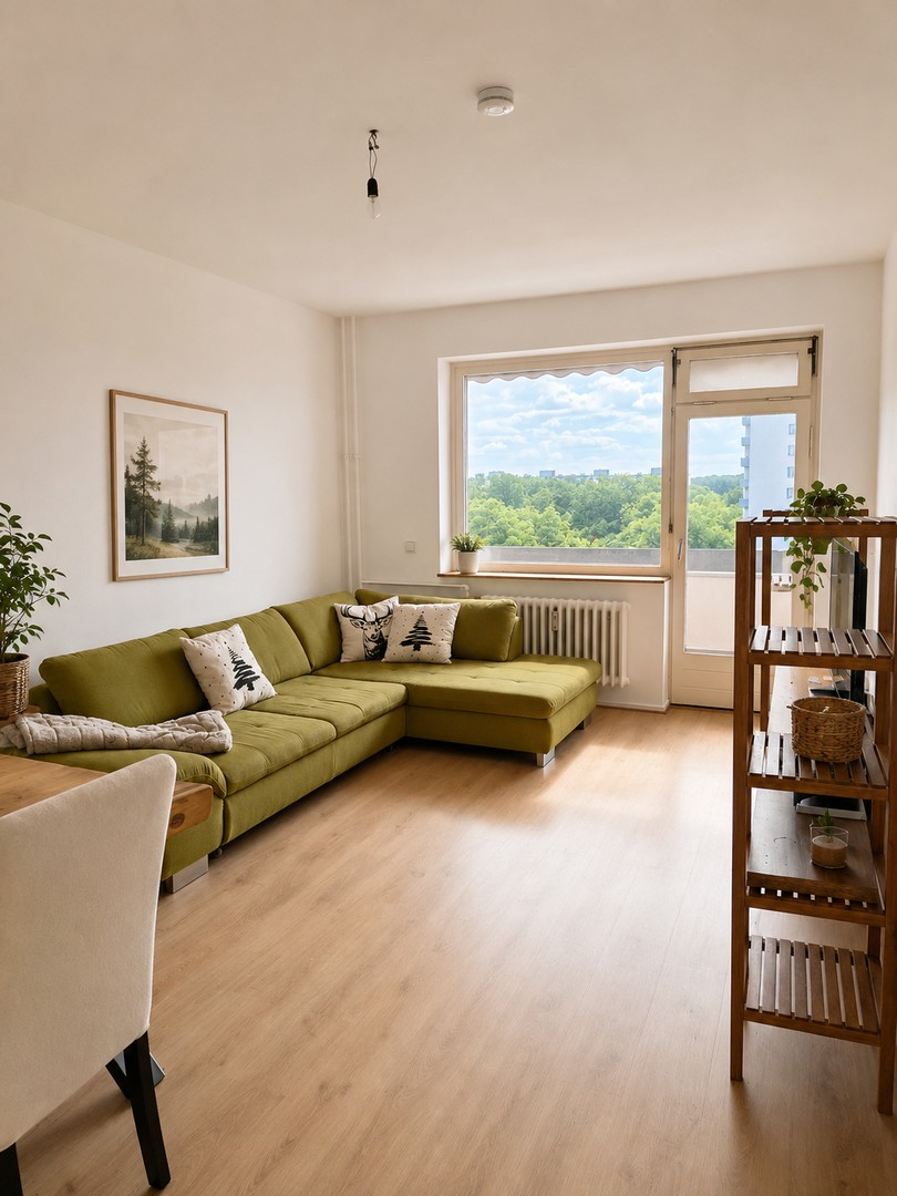 Wohnzimmer Zugang zum Balkon