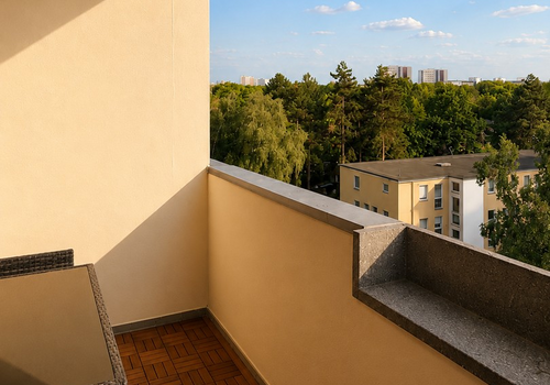 Aussicht vom Balkon 