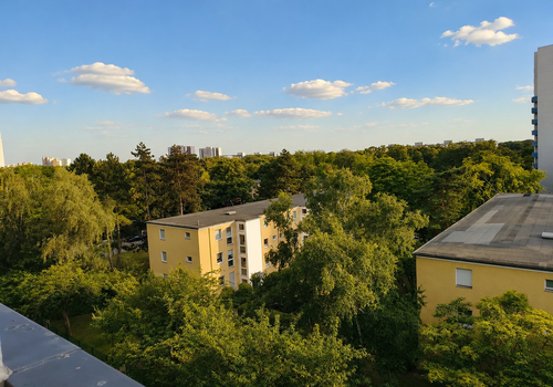 Aussicht vom Balkon