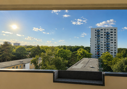 Aussicht vom Balkon