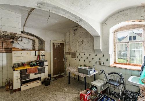 Ehemalige Küche im Erdgeschoss