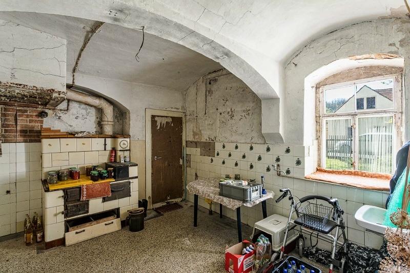Ehemalige Küche im Erdgeschoss
