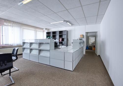 Offenes Büro am Eingang