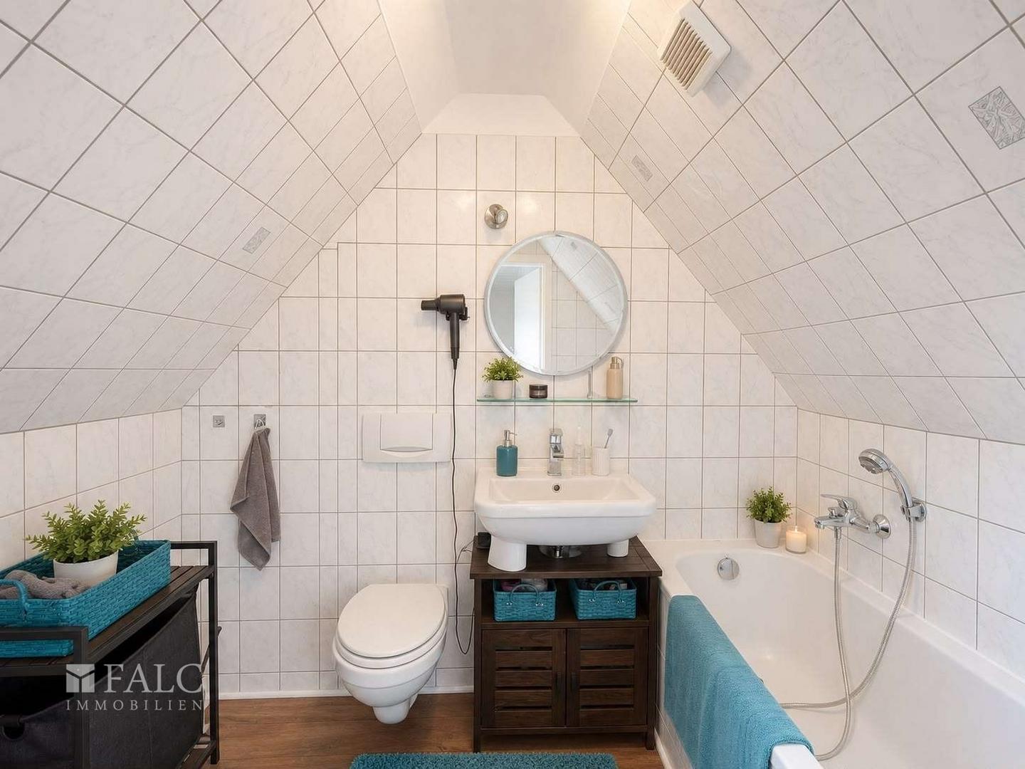 Badezimmer Spitzboden