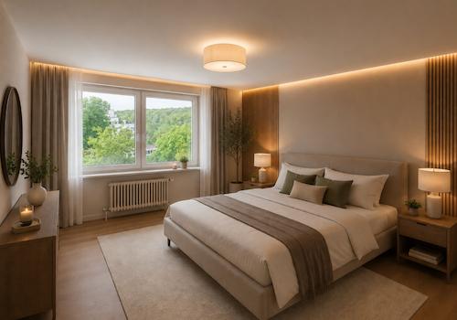 Schlafzimmer KI-Bild