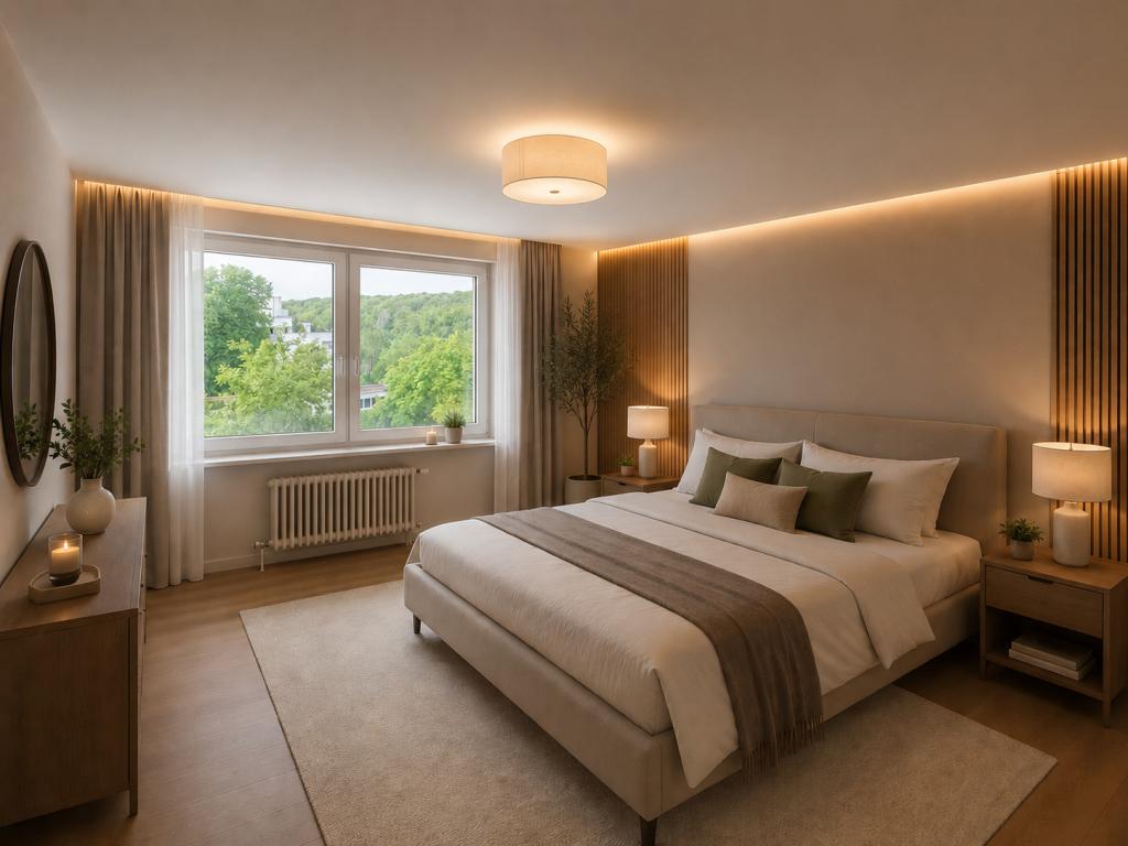 Schlafzimmer KI-Bild