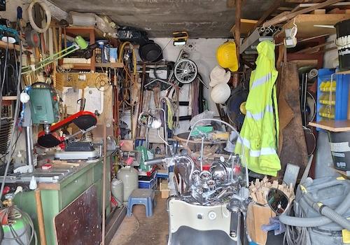 Werkstatt in der Garage