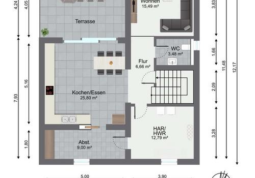 Grundriss Untergeschoss