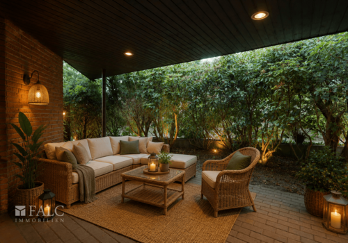überdachte Terrasse